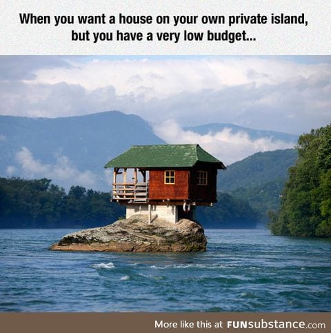 A house in your own private island