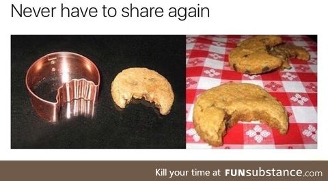 Eaten cookie cutter