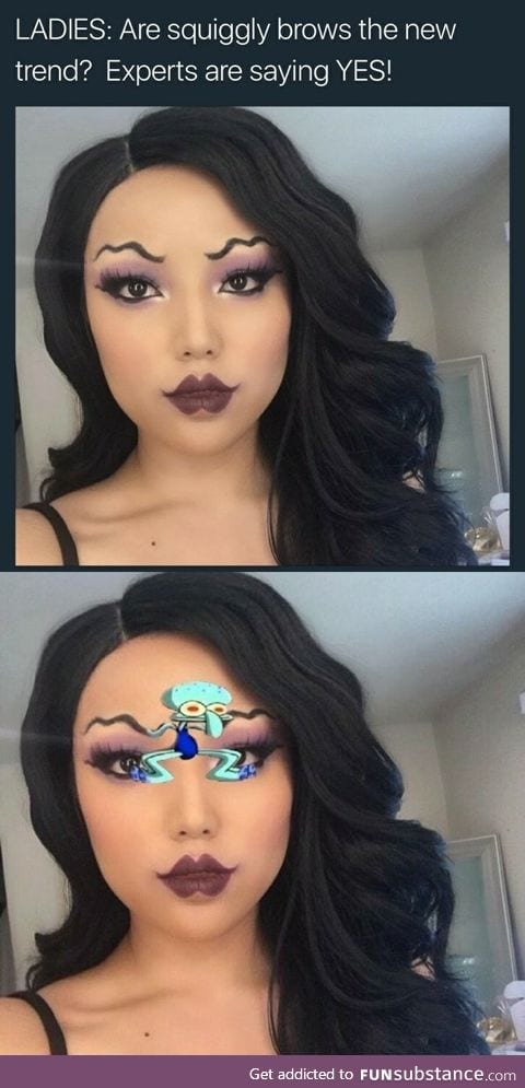 Squiggly brows