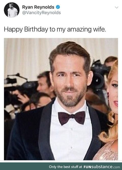 Thoughtful tweet from Ryan Reynolds