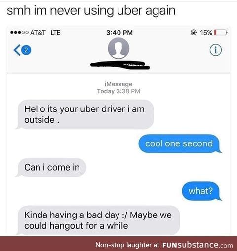 Uber drivers are human too