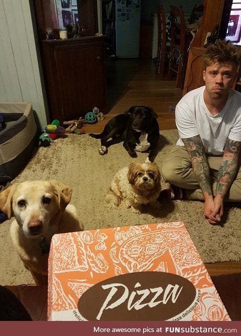 Is that pizza for us?