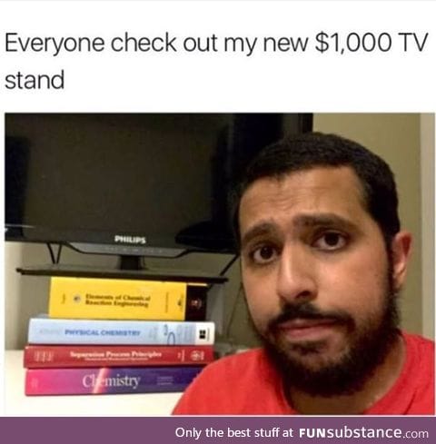 What an expensive TV stand