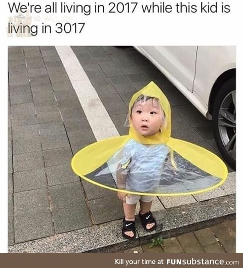 Kid is living in the future