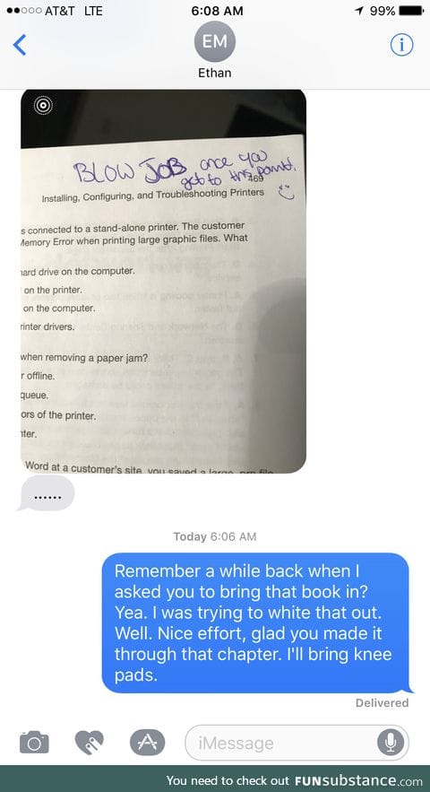 Be careful when lending out textbooks