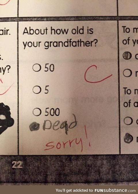 How old is your grandfather?