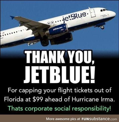 Good guy Jet Blue