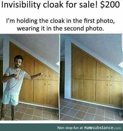 Invisibility cloak for only $200?!