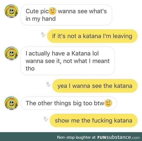 Only the katana