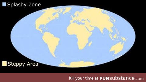 Here's a map of where it's safe to step on this planet