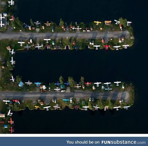 Parking lot in Alaska