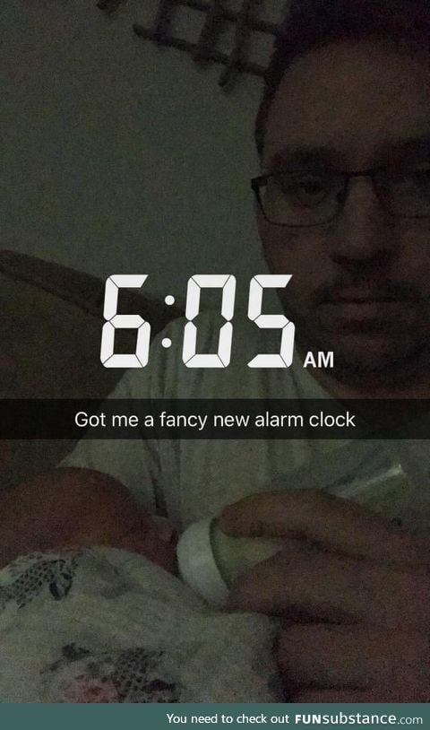 Fancy new alarm clock