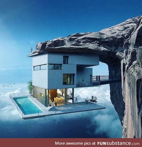 A house in the sky