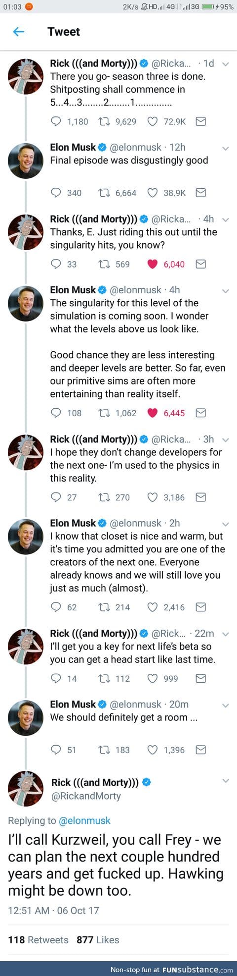 That time when Elon Musk and Rick and Morty started a conversation on Twitter