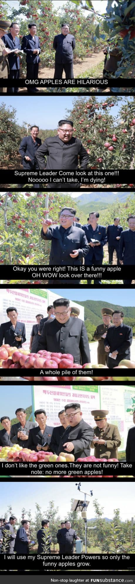 Red apples are hilarious