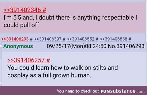 /v/ on cosplay suggestions