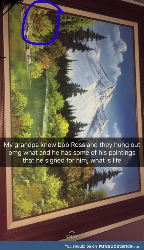 Grandparents bffs with bob Ross