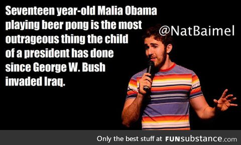 Malia obama caught playing beer pong