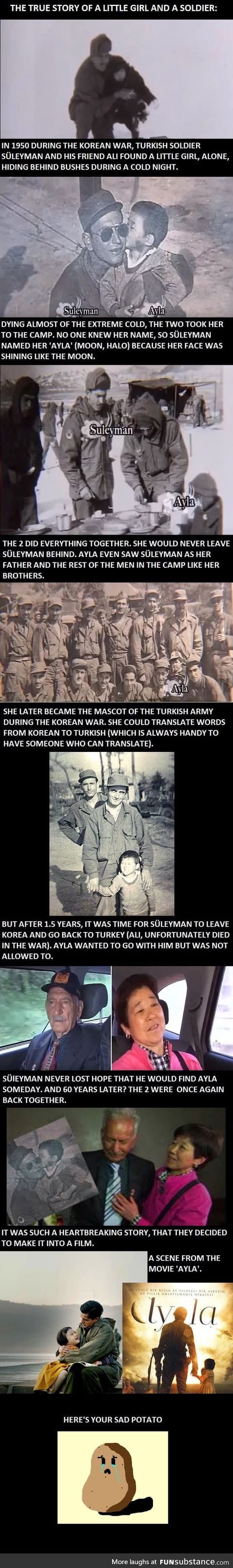 The sad and true story about a little girl and a soldier. *tries not to cry* *cries a lot*