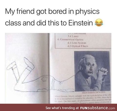 How dare you defile Einstein