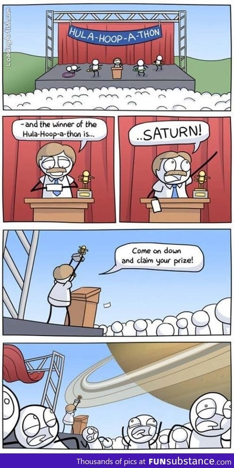 And saturn wins!