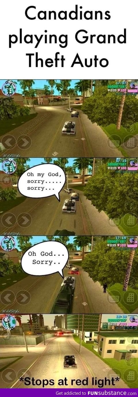 Canadians playing Grand Theft Auto