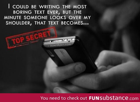 Top secret texting