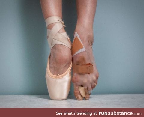 A ballerina's feet