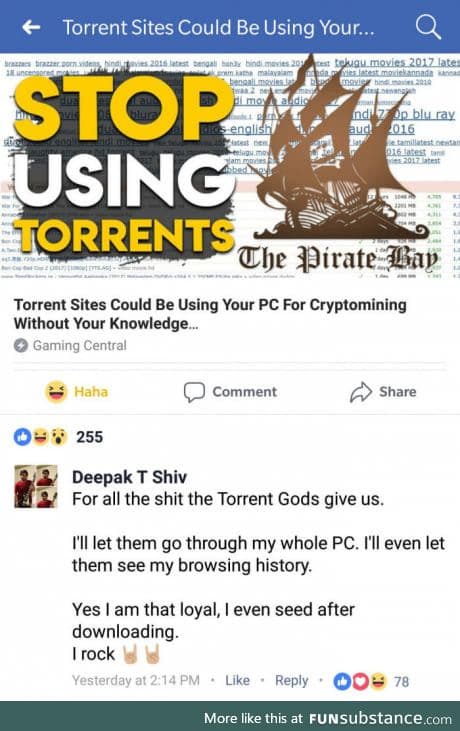 Loyal torrent user