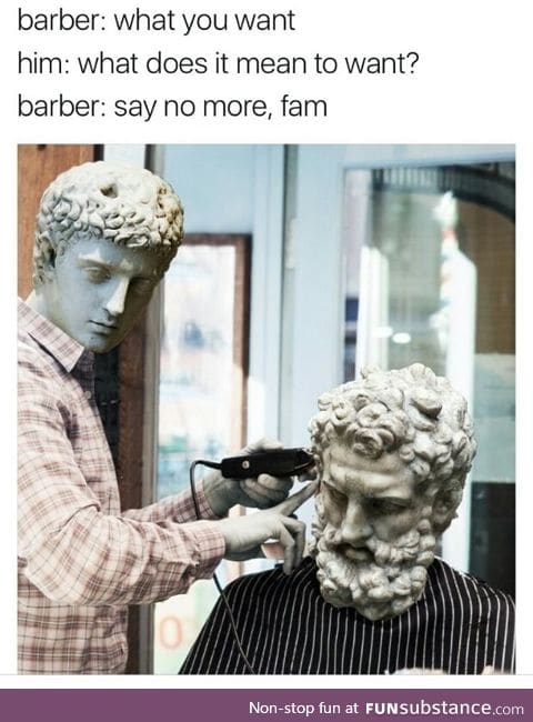 Philosophical haircut