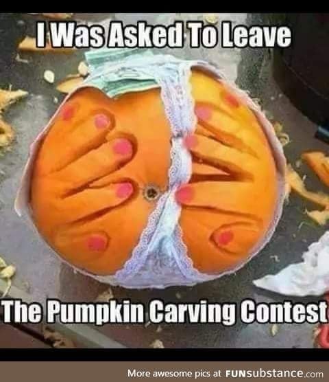 Wtf ! Pumpkin carving contest :P