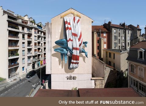 A mural in France