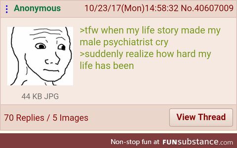 Anon has a realization