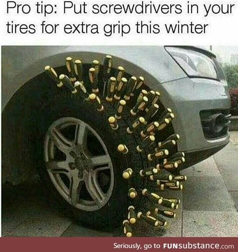 Better tire grip