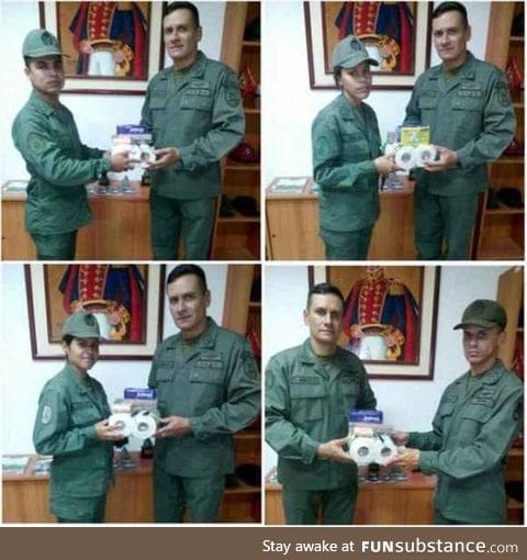 Venezuela - good soldiers are rewarded with toilet paper