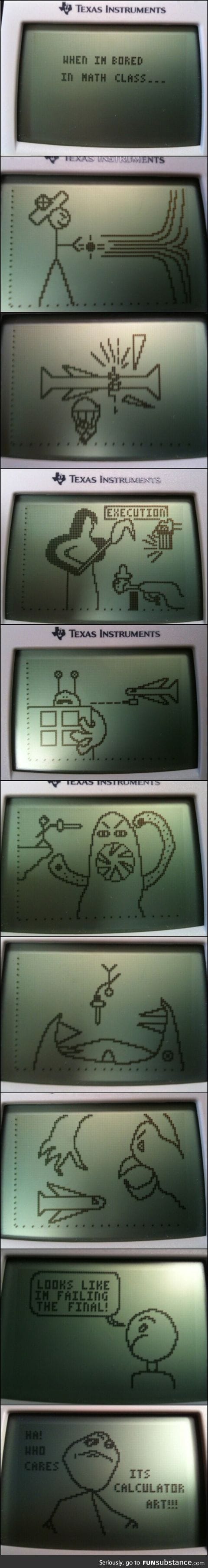 Calculator artist