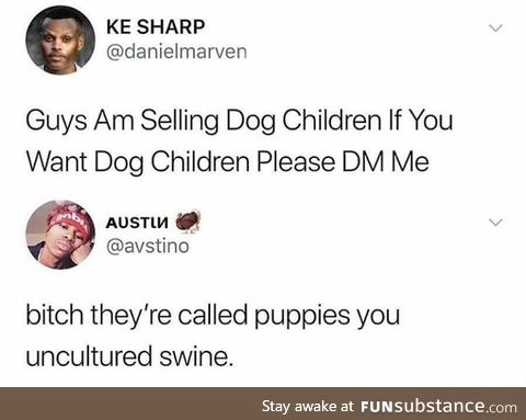 Dog children