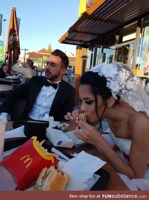 When you're getting married but mc donalds is life