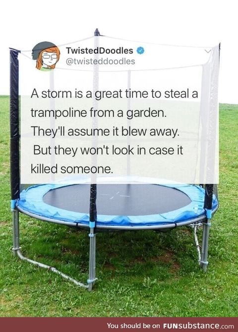 Great time to get a free trampoline