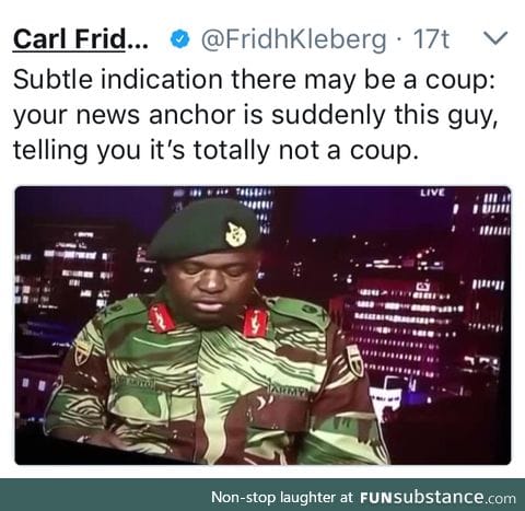 Nope, definately not a coup