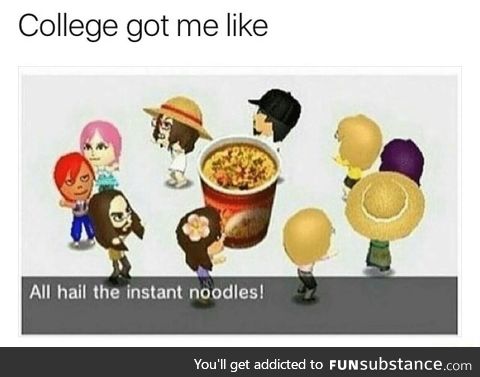 Instant noodles are saving students