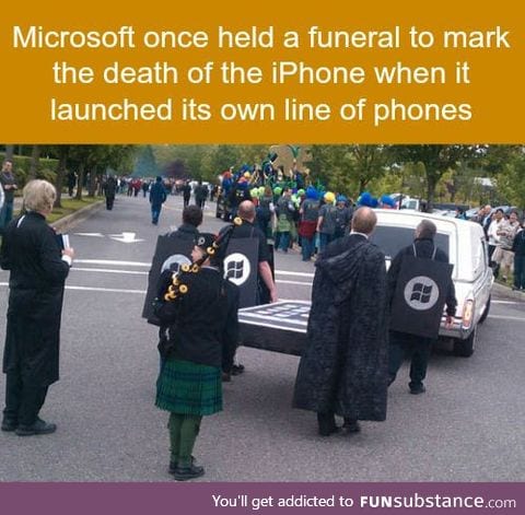 The funeral of iPhone