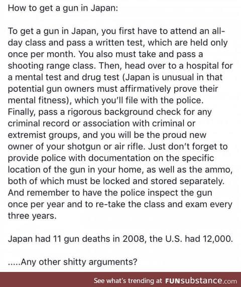 Gun control in Japan