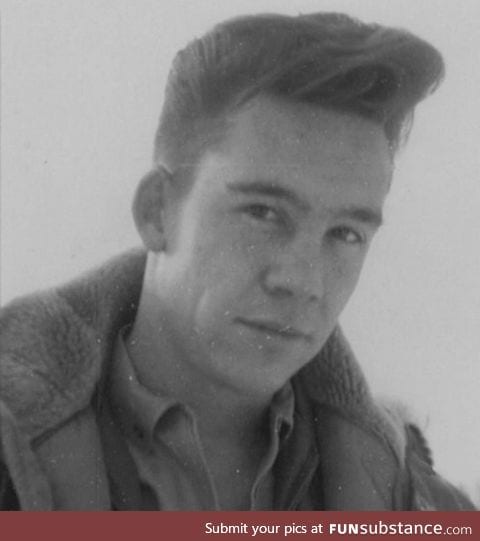 Bob Ross in military without an afro in 1960