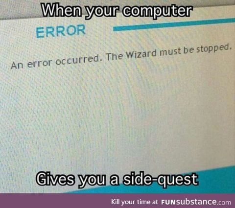 Computer gave us a side quest