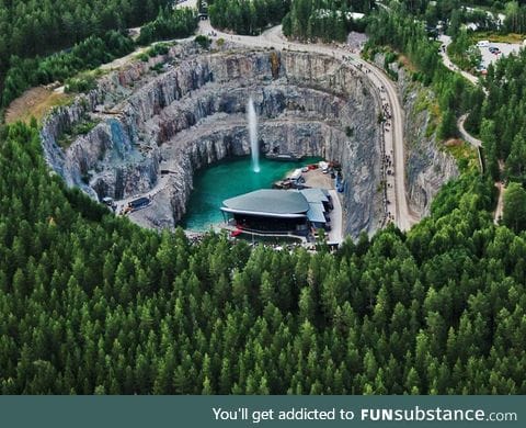 Amphitheater in an old Limestone quarry