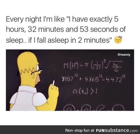 Sleep calculations