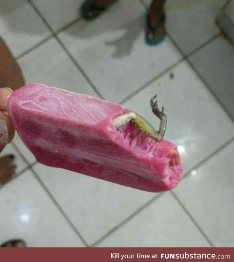 This frog ice cream