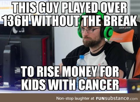 We need more gamers like him
