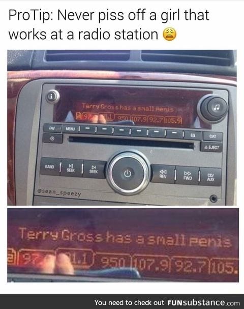 Never date a girl that works at a radio station